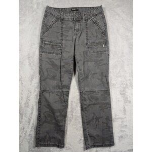 Supplies Pants Womens Size 2 Black Camouflage Zipper Accent Grunge Rocker Punk